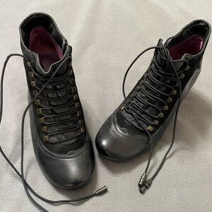 Victorian style ankle boots